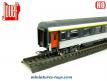 La voiture voyageurs Corail B6Dd2 SNCF en miniature par Jouef au H0 incompléte