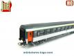 La voiture voyageurs Corail B6Dd2 de la SNCF en miniature par Jouef au H0