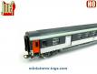 La voiture voyageurs Corail B6Dd2 de la SNCF en miniature par Jouef au H0
