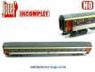 La voiture voyageurs Corail 1er classe de la SNCF en miniature par Jouef au H0