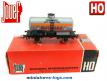 Le wagon citerne a gaz propane Butagaz en miniature de Jouef au H0 HO