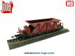Les wagons surbaissé et tremie miniatures en boite double Jouef au HO 