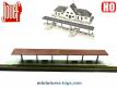 Les deux quais de gare couverts en miniatures par Jouef au H0 HO