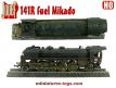 La locomotive a vapeur 141R fuel Mikado sans tender en miniature de Jouef au HO
