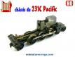 Le châssis de la locomotive a vapeur 231C Pacific en miniature de Jouef au H0 HO