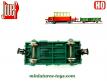 Le petit wagon plat de la draisine DU 65 miniature de Jouef au H0