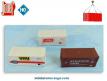Le lot de 3 containers en miniatures par Jouef au H0 HO 1/87e