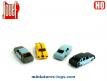Un lot de 4 voitures miniatures repeintes Jouef au H0 HO 1/87e