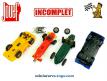 Un lot de 4 voitures miniatures pour circuit routiers Jouef au 1/43e incomplètes