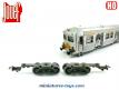 Deux bogies avec roues pour la voiture banlieue Budd miniature de Jouef au HO