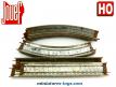 Un lot de 11 rails avec balast métal au H0 par Jouef dans les années 1950