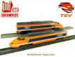 La rame du TGV Sud Est en miniature par Jouef au HO HO incomplète