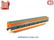 La voiture voyageur intermédiaire du TGV Sud Est miniature de Jouef au HO H0