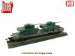 Le wagon Jouef transportant deux chars Patton en miniature militaires au HO