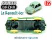 La Renault 4cv bleue en voiture miniature style jouets de Bazar au 1/72e