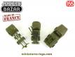 Un lot de 3 camions militaires plastique de Noreda style jouets de bazar au 1/55e