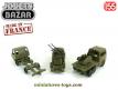 Un lot de 3 camions militaires plastique de Noreda style jouets de bazar au 1/55e