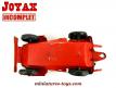 La Jeep miniature jouets en tôle par Joyax incomplète au 1/24e