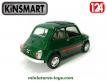 La Fiat 500 1965 verte en miniature de Kinsmart au 1/24e