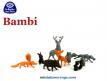 Les figurines d'animaux du dessin animé Walt Disney Bambi par La roche aux fées