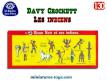 Les figurines de Davy Crockett et les indiens par La roche aux fées au 1/30e