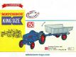 Le tracteur agricole Fordson et sa remorque par Lesney Matchbox au 1/50e