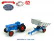 Le tracteur agricole Fordson et sa remorque par Lesney Matchbox au 1/50e