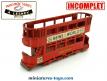 Le Tramway de 1907 miniature par Lesney Matchbox au 1/130e incomplet