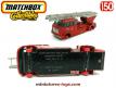 Le camion pompiers anglais Merryweather Lesney Matchbox au 1/55e incomplet