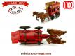 Le bus anglais tracté par deux chevaux en miniature Matchbox Lesney au 1/100e