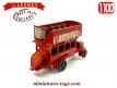 Le bus anglais du type B 1911 a impériale miniature Matchbox Lesney au 1/100e