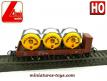 Le wagon plat guérite porte containers bière Dinkelacker miniature Lima au HO