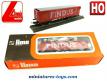 Le wagon tombereau couvert Findus miniature de Lima au H0 HO