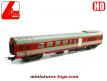 La voiture voyageurs et bagages de la SNCF en miniature Lima au HO