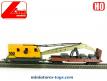 La grue ferroviaire et son wagon en miniature par Lima au H0 HO a réparer