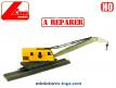 La grue ferroviaire et son wagon en miniature par Lima au H0 HO a réparer