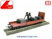 La grue ferroviaire et son wagon en miniature par Lima au H0 HO a réparer