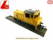 Le locotracteur diesel type 501 Sncf jaune en miniature de Lima au H0 HO