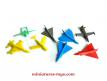 Un lot de 8 avions jouets années 1960 au 1/150e des cafés Javador 