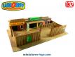 Le fort de cow boys pliable miniature en bois par Ludorev