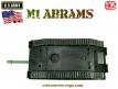 Le char américain M1 Abrams en miniature jouet par Dick Toys au 1/35e