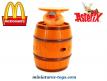 Obelix le gaulois Relax dans son tonneau en figurine Asterix Mac Donald's 2012