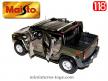 le Hummer H2 Suv Concept gris en miniature par Maisto au 1/18e