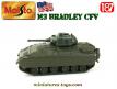 Le M3 Bradley CFV en miniature militaire par Maisto au 1/87e
