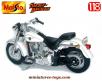 La moto Harley Davidson FLSTF Fat Boy 2000 Softail miniature de Maisto au 1/18e