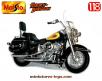 La moto Harley Davidson FLSTC Heritage Softail Classic miniature Maisto au 1/18e