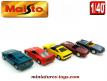 Les quatre Ferrari et une Lotus en miniatures Maisto Shell au 1/40e