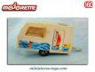 La caravane Saint Tropez blanche en miniature par Majorette France au 1/60e