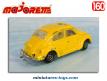 La Volkswagen Coccinelle jaune miniature de Majorette au 1/60e