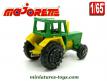 Le tracteur agricole vert en miniature de Majorette au 1/65e